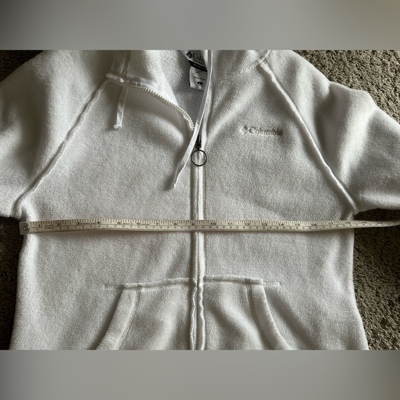 Columbia Full Zip Jacket White with Flower Embroidery - Picture 6 of 10